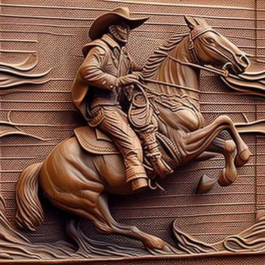 3D model Frederick Remington American artist (STL)